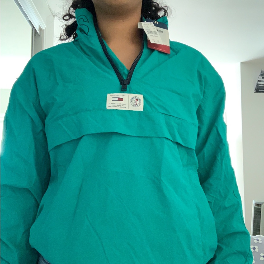 Tommy Jeans Teal Windbreaker